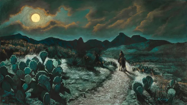 Moonlight Trail, artwork by Nancy Lilly