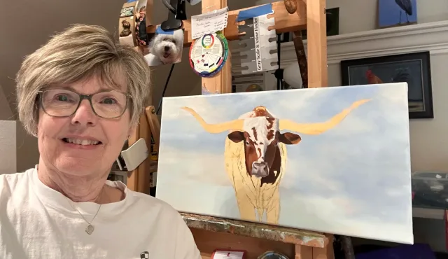 Studio of My Happy Place . Painter Kathy Soliday